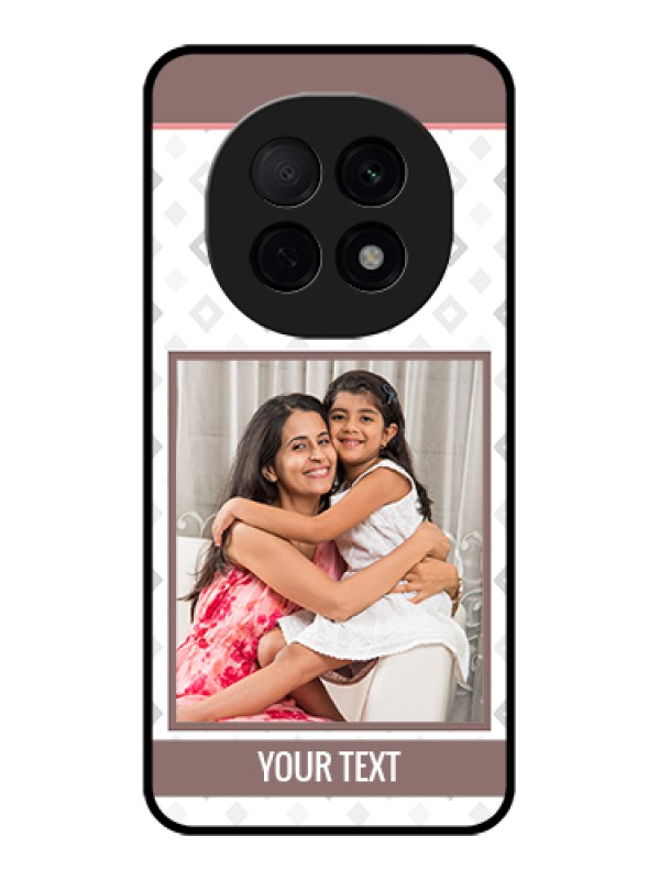 Custom Oppo F29 Pro 5G Custom Glass Phone Case - Simple Diamond Design