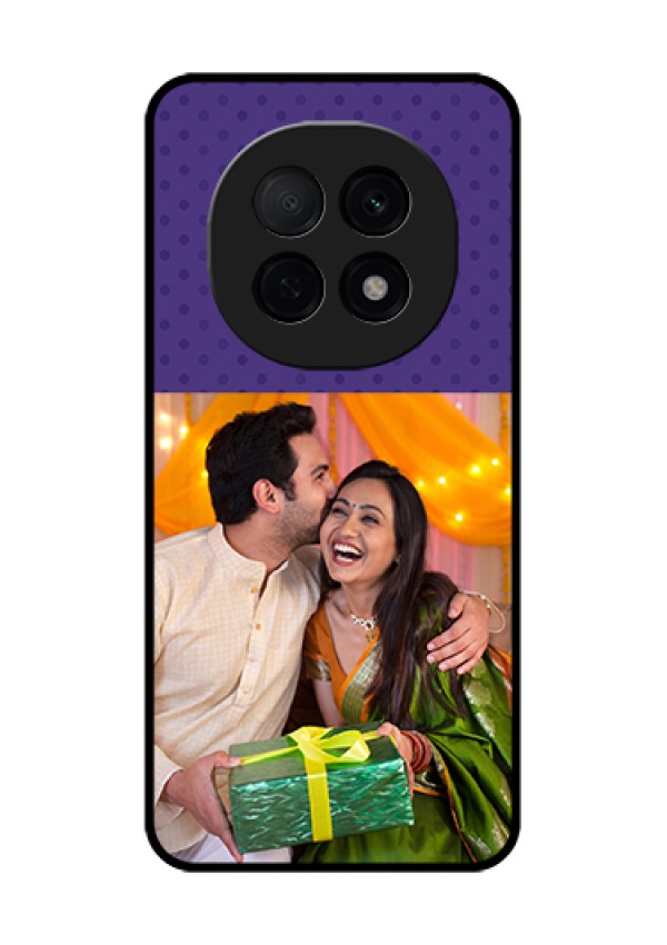 Oppo F29 Pro 5G Custom Glass Phone Case - Violet Colored Pattern Design