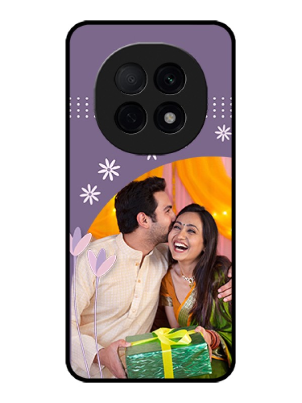 Custom Oppo F29 Pro 5G Custom Glass Phone Case - Lavender Flowers Design