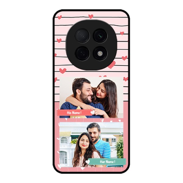 Oppo F29 Pro 5G Custom Glass Phone Case - Photo With Heart Design