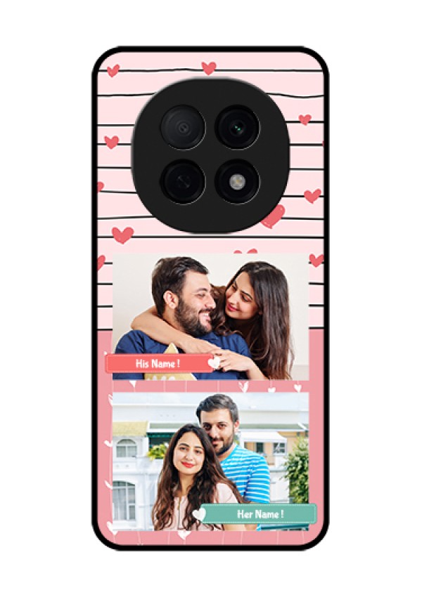 Oppo F29 Pro 5G Custom Glass Phone Case - Photo With Heart Design