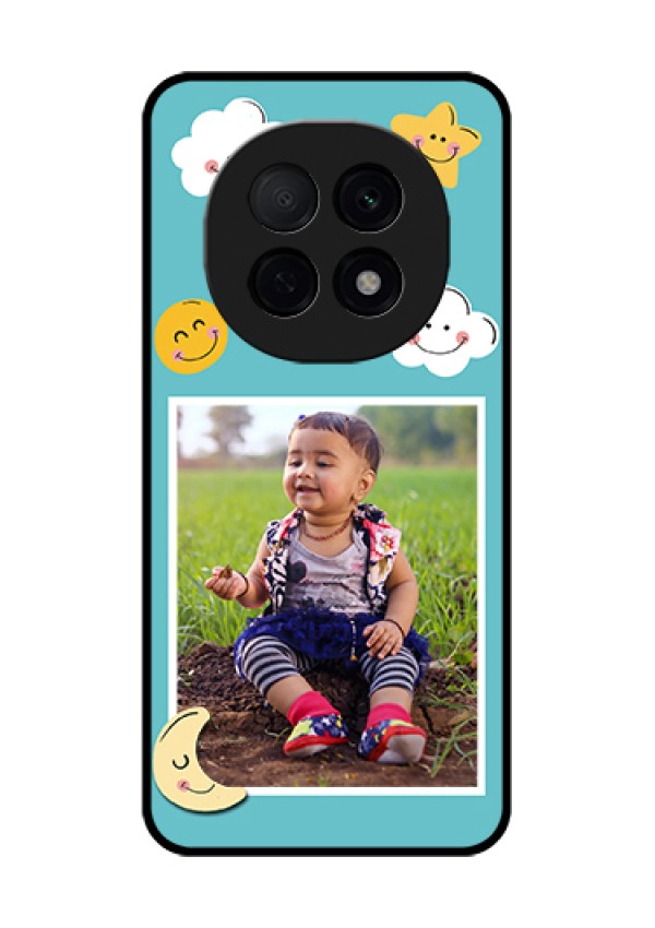 Oppo F29 Pro 5G Custom Glass Phone Case - Smiley Kids Stars Design