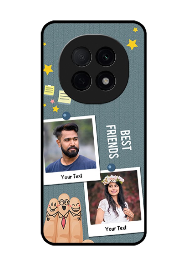 Oppo F29 Pro 5G Custom Glass Phone Case - Sticky Frames And Friendship Design