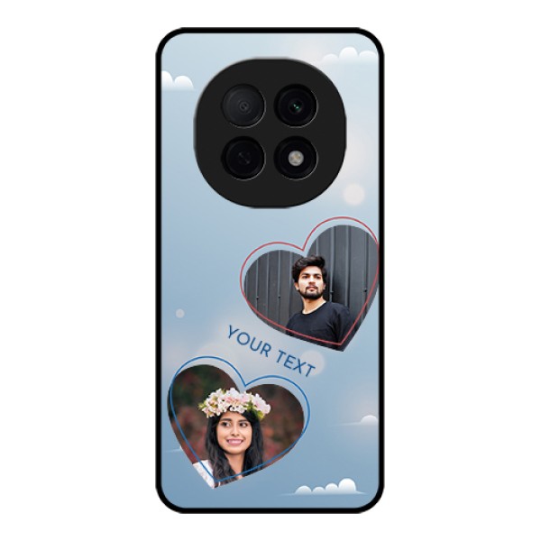 Oppo F29 Pro 5G Custom Glass Phone Case - Blue Color Couple Design