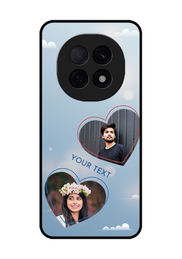Oppo F29 Pro 5G Custom Glass Phone Case - Blue Color Couple Design