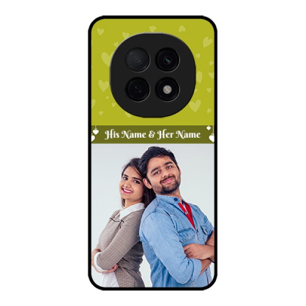 Oppo F29 Pro 5G Custom Glass Phone Case - You & Me Heart Design