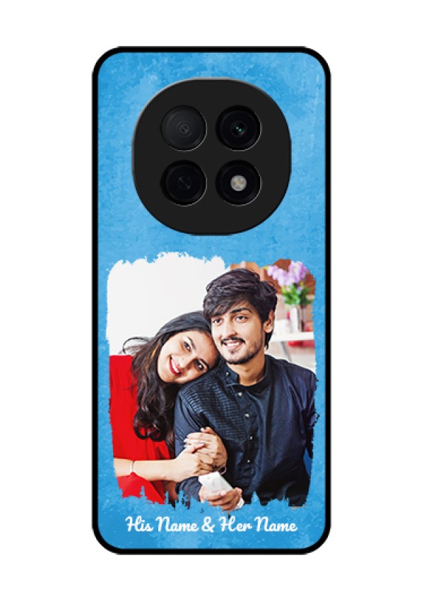 Oppo F29 Pro 5G Custom Glass Phone Case - Blue Color Vintage Design