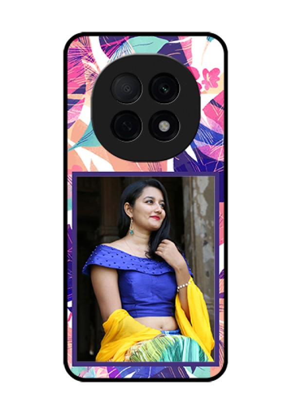 Oppo F29 Pro 5G Custom Glass Phone Case - Abstract Floral Design