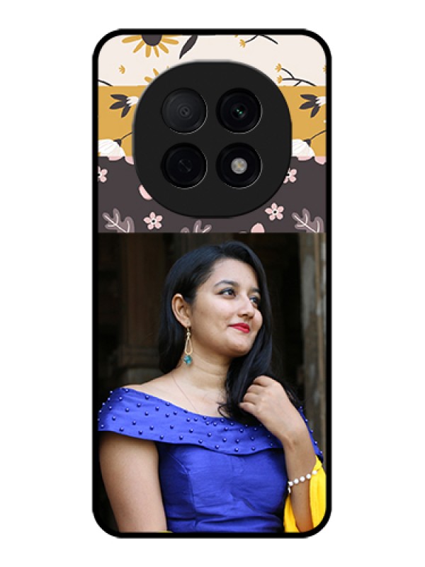 Custom Oppo F29 Pro 5G Custom Glass Phone Case - Stylish Floral Design