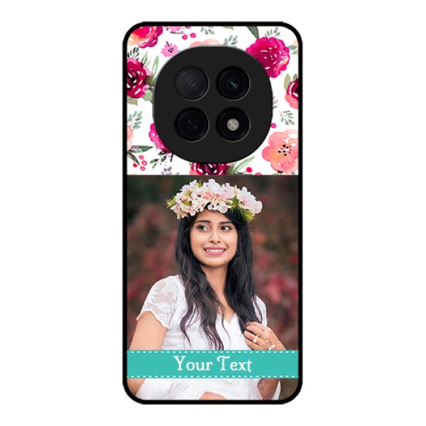 Oppo F29 Pro 5G Custom Glass Phone Case - Water Colors Floral Design Oppo F29 Pro 5G Custom Glass Phone Case - Water Colors Floral Design