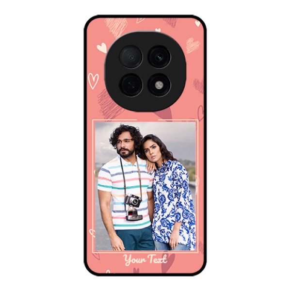 Oppo F29 Pro 5G Custom Glass Phone Case - Love Doodle Art Design