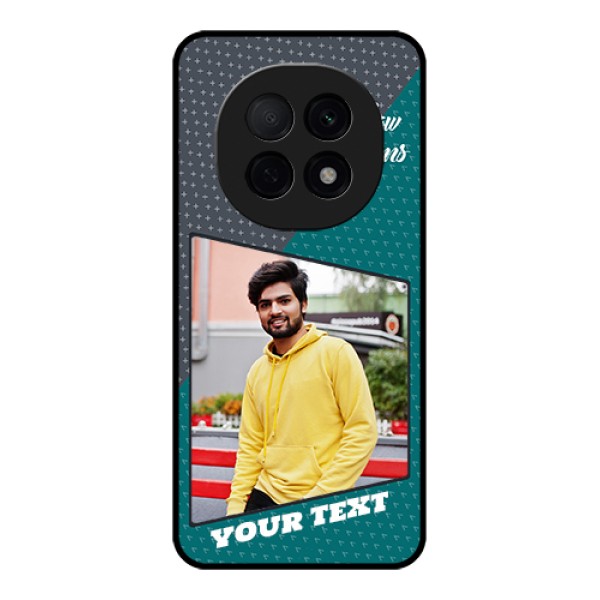 Oppo F29 Pro 5G Custom Glass Phone Case - Background Pattern Design With Quote