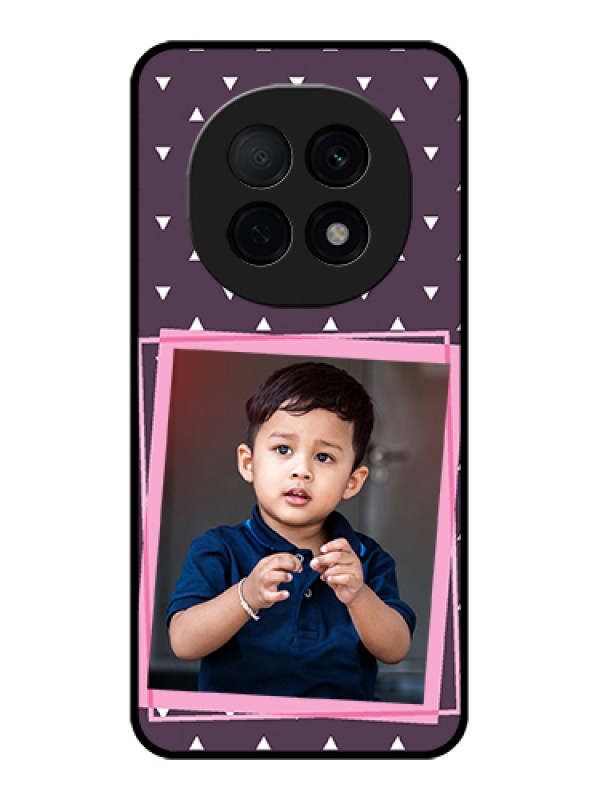 Custom Oppo F29 Pro 5G Custom Glass Phone Case - Triangle Pattern Dotted Design