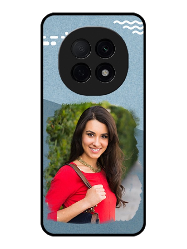 Custom Oppo F29 Pro 5G Custom Glass Phone Case - Grunge Line Art Design