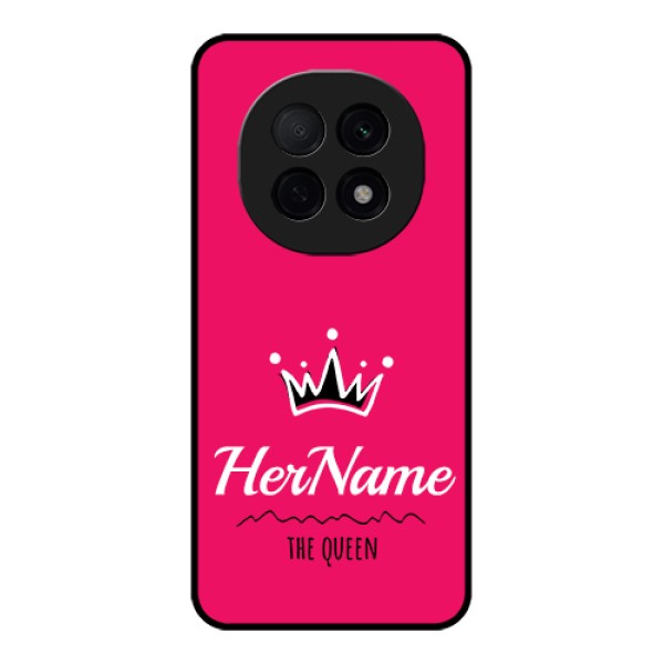 Oppo F29 Pro 5G Custom Glass Phone Case - Queen With Name Design Oppo F29 Pro 5G Custom Glass Phone Case - Queen With Name Design