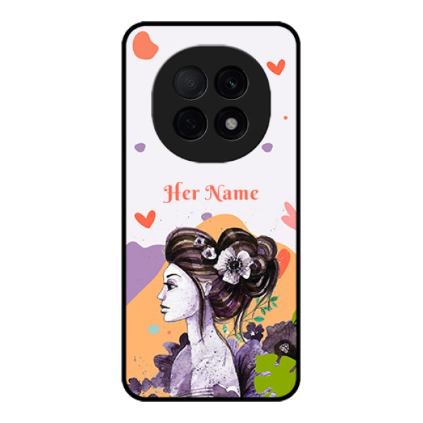 Oppo F29 Pro 5G Custom Glass Phone Case - Woman And Nature Design