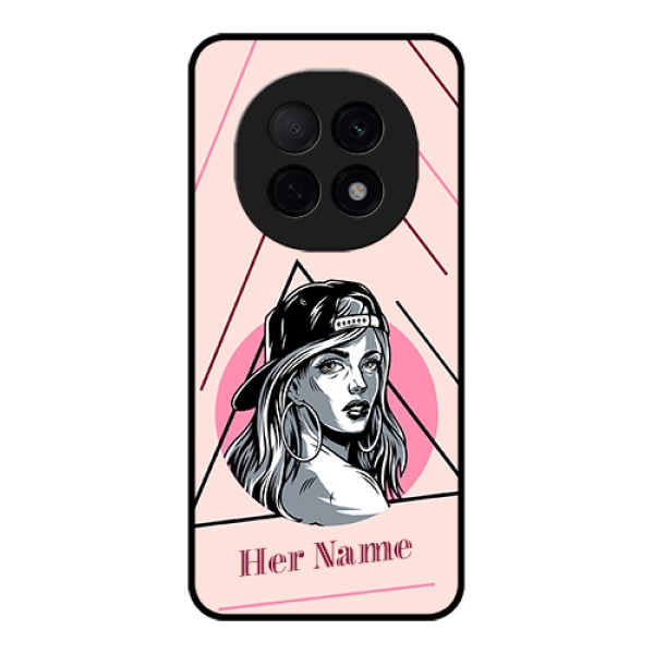Oppo F29 Pro 5G Custom Glass Phone Case - Rockstar Girl Design