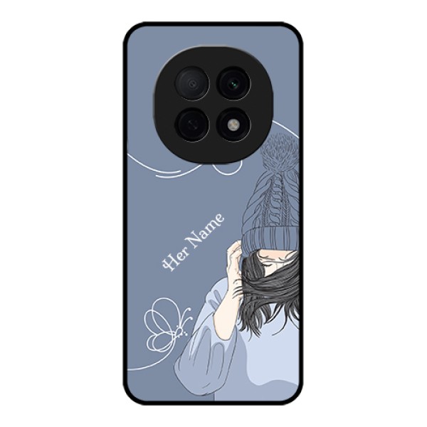 Oppo F29 Pro 5G Custom Glass Phone Case - Girl In Winter Outfit Design Oppo F29 Pro 5G Custom Glass Phone Case - Girl In Winter Outfit Design