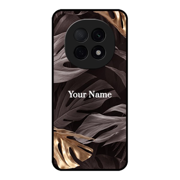 Oppo F29 Pro 5G Custom Glass Phone Case - Wild Leaves Digital Paint Design Oppo F29 Pro 5G Custom Glass Phone Case - Wild Leaves Digital Paint Design