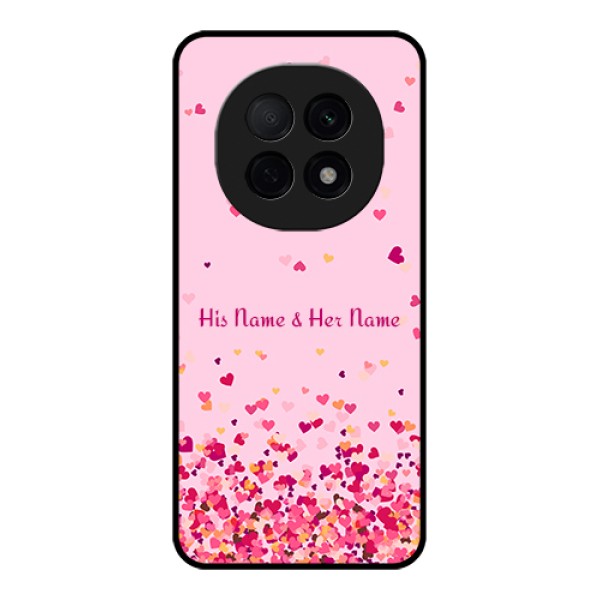 Oppo F29 Pro 5G Custom Glass Phone Case - Floating Hearts Design Oppo F29 Pro 5G Custom Glass Phone Case - Floating Hearts Design
