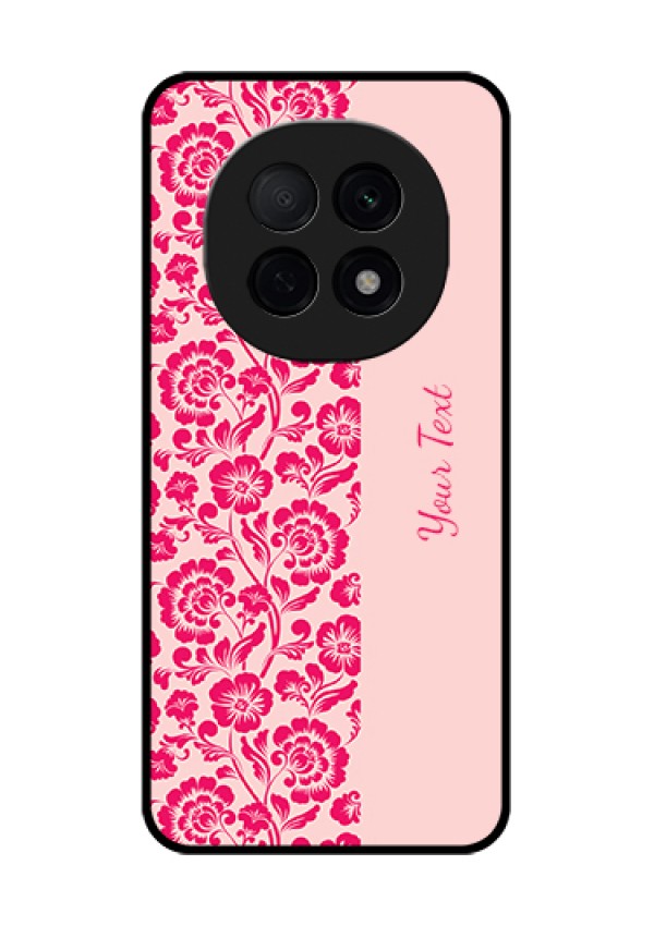Oppo F29 Pro 5G Custom Glass Phone Case - Attractive Floral Pattern Design