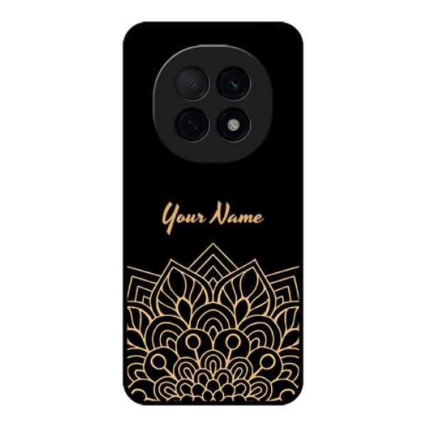 Oppo F29 Pro 5G Custom Glass Phone Case - Golden Mandala Design