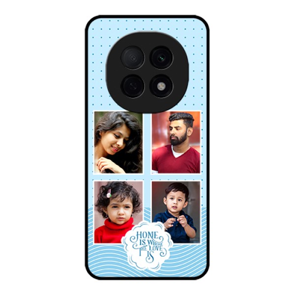 Oppo F29 Pro 5G Custom Glass Phone Case - Cute Love Quote With 4 Pic Upload Design Oppo F29 Pro 5G Custom Glass Phone Case - Cute Love Quote With 4 Pic Upload Design