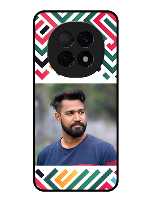 Custom Oppo F29 Pro 5G Custom Glass Phone Case - Colorful Maze Pattern Design