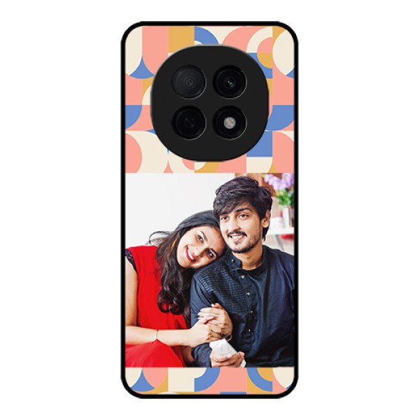 Oppo F29 Pro 5G Custom Glass Phone Case - Semi - Circle Maze Pattern Design