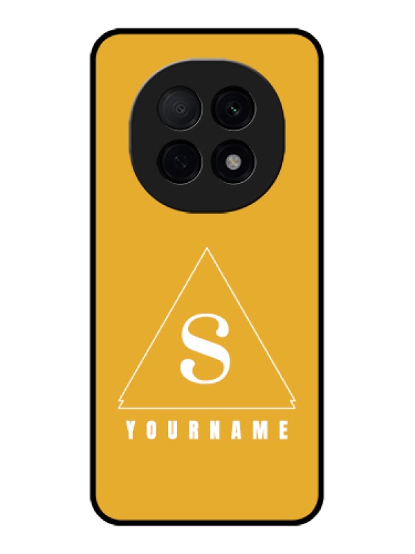 Custom Oppo F29 Pro 5G Custom Glass Phone Case - Simple Triangle Design