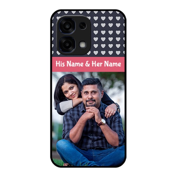 Oppo F31 5G Custom Glass Phone Case - Love Symbols Design