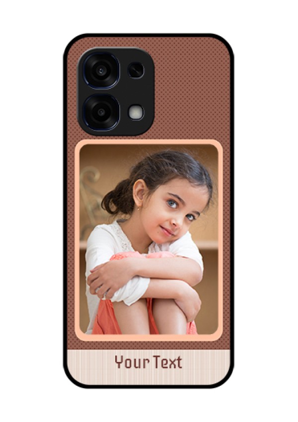 Oppo F31 5G Custom Glass Phone Case - Simple Pic Upload Design