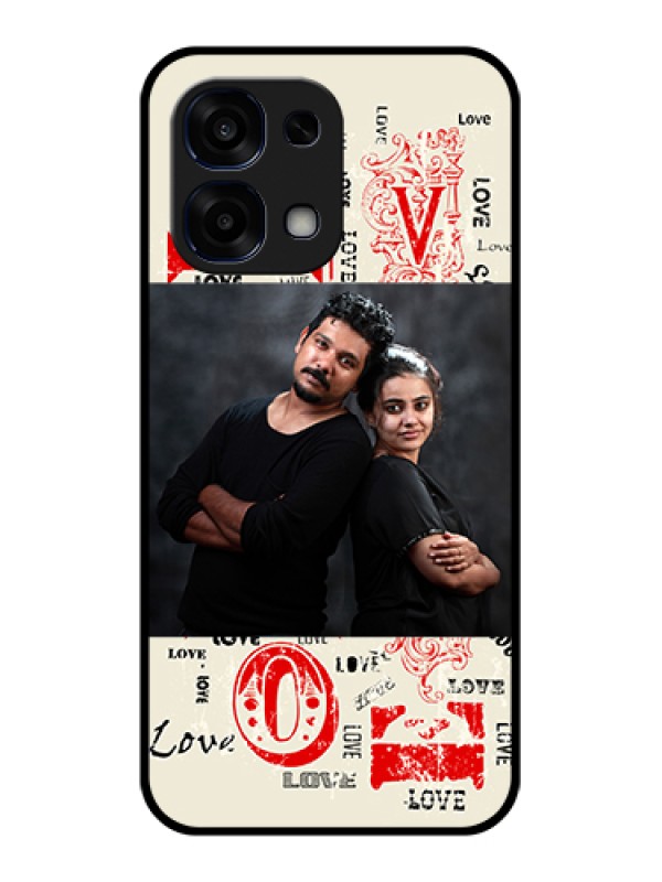 Custom Oppo F31 5G Custom Glass Phone Case - Trendy Love Design Case