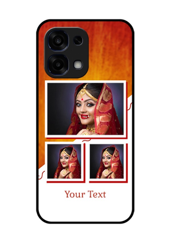 Oppo F31 5G Custom Glass Phone Case - Wedding Memories Design