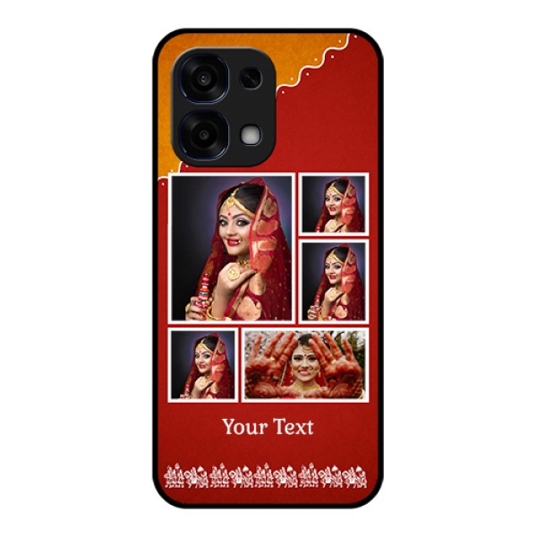 Oppo F31 5G Custom Glass Phone Case - Wedding Pic Upload Design