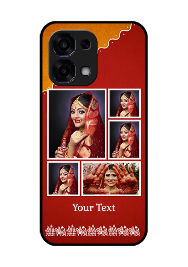 Oppo F31 5G Custom Glass Phone Case - Wedding Pic Upload Design