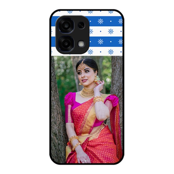 Oppo F31 5G Custom Glass Phone Case - Snow Pattern Design