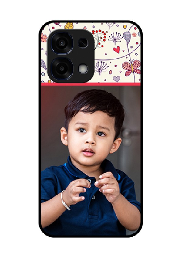 Oppo F31 5G Custom Glass Phone Case - Premium Floral Design