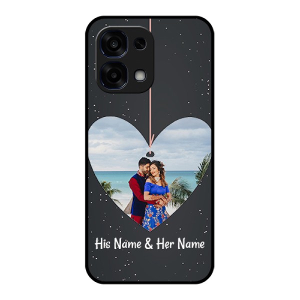 Oppo F31 5G Custom Glass Phone Case - Hanging Heart Design
