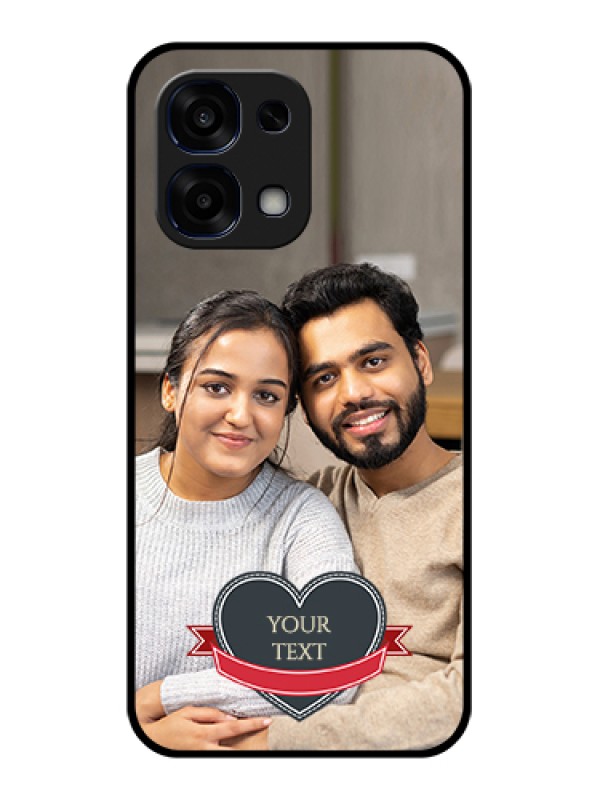 Custom Oppo F31 5G Custom Glass Phone Case - Just Married Couple Design