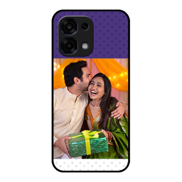 Oppo F31 5G Custom Glass Phone Case - Violet Colored Pattern Design Oppo F31 5G Custom Glass Phone Case - Violet Colored Pattern Design