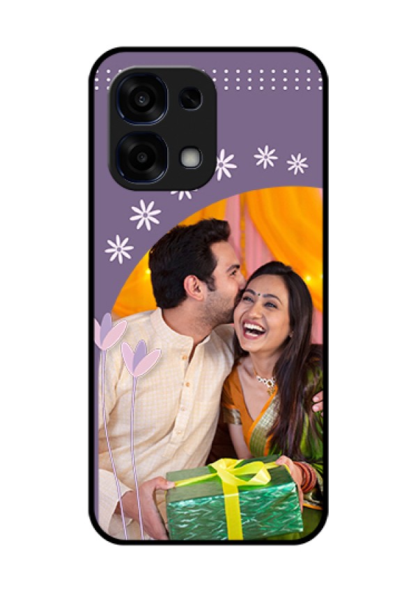 Oppo F31 5G Custom Glass Phone Case - Lavender Flowers Design