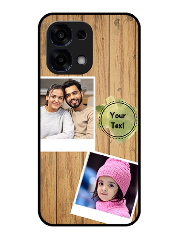 Custom Oppo F31 5G Custom Glass Phone Case - Wooden Texture Design