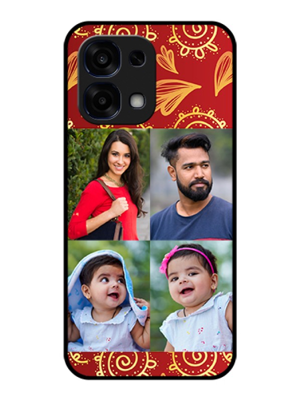 Custom Oppo F31 5G Custom Glass Phone Case - 4 Image Traditional Design