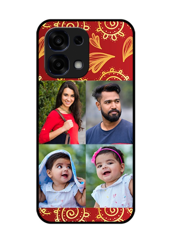 Oppo F31 5G Custom Glass Phone Case - 4 Image Traditional Design