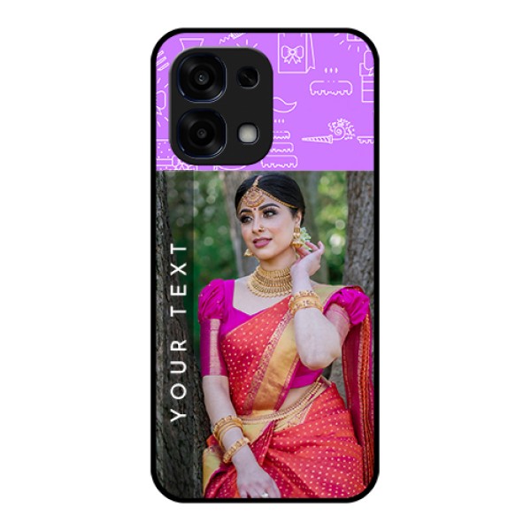 Oppo F31 5G Custom Glass Phone Case - Birthday Icons Design