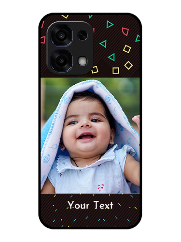 Custom Oppo F31 5G Custom Glass Phone Case - With Confetti Birthday Design