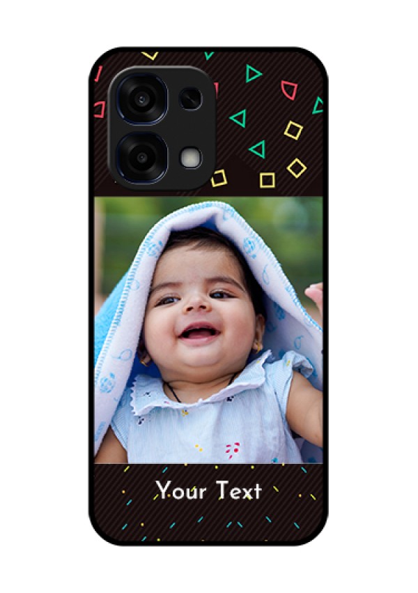 Oppo F31 5G Custom Glass Phone Case - With Confetti Birthday Design