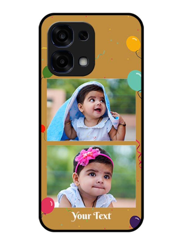 Custom Oppo F31 5G Custom Glass Phone Case - Image Holder With Birthday Celebrations Design