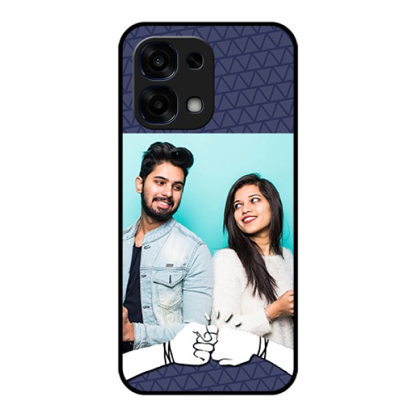 Oppo F31 5G Custom Glass Phone Case - With Best Friends Design